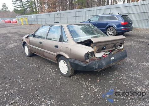 1990 Geo Prizm Lsi из США, поврежденный, VIN 1Y1SK5160LZ078020